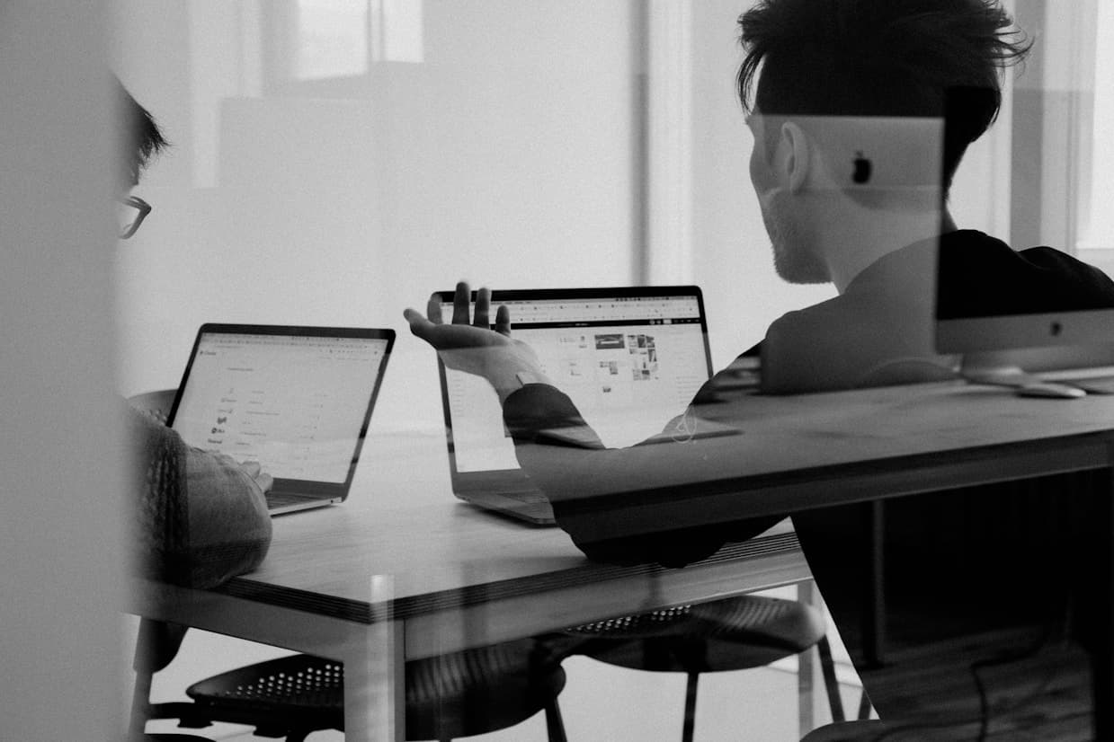 The Legacy team working together in the office